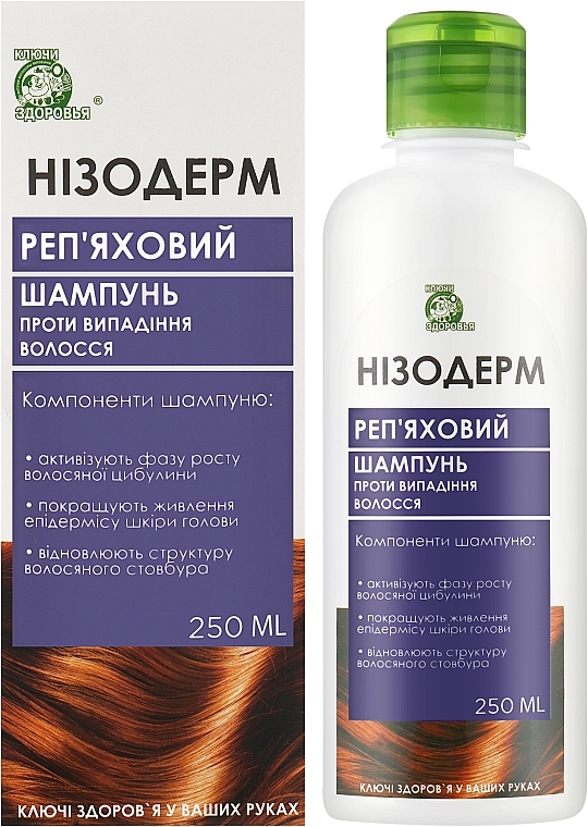 Шампунь от выпадения волос - Ключи Здоровья Низодерм  — фото N2