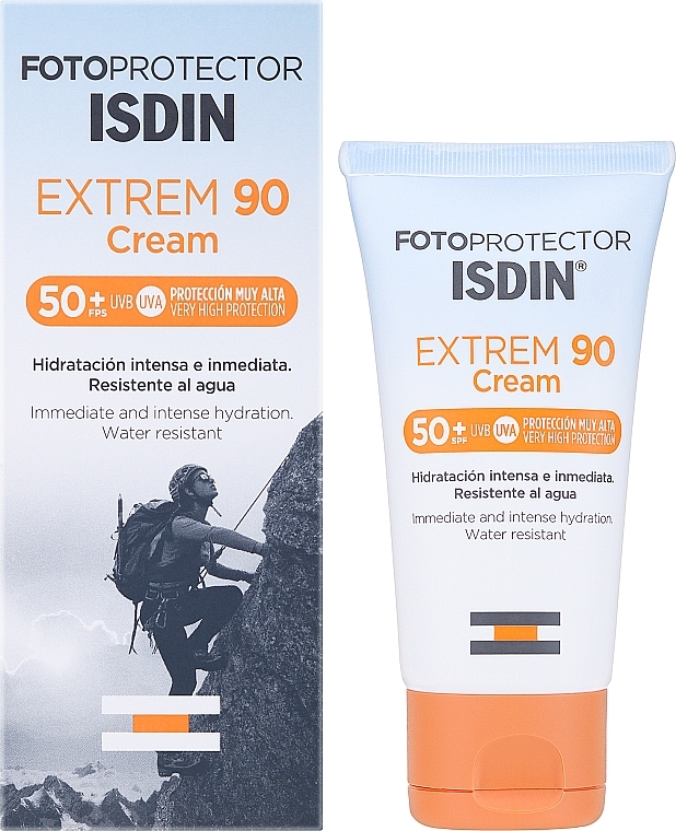 Сонцезихисний крем для обличчя для екстремальних сонячних умов - Isdin Fotoprotector Extrem 90 Cream SPF50 — фото N2