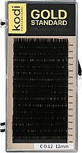 Духи, Парфюмерия, косметика Накладные ресницы Gold Standart C 0.12 (16 рядов: 12 мм) - Kodi Professional