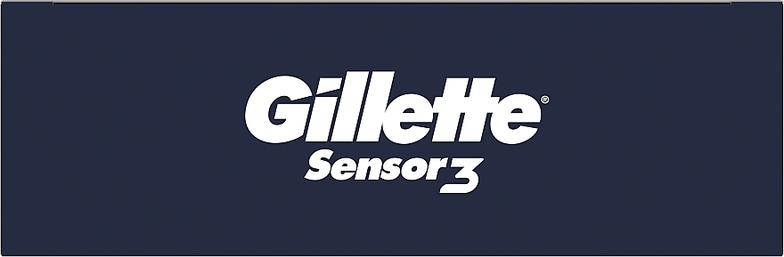 Набор - Gillette Sensor 3 (razor/1pc + foam/75ml + refil/5pcs) — фото N5