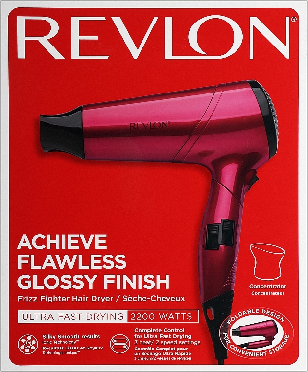 Фен для волос - Revlon Perfect Heat Frizz Fighter RVDR5229E2 Pink — фото N3