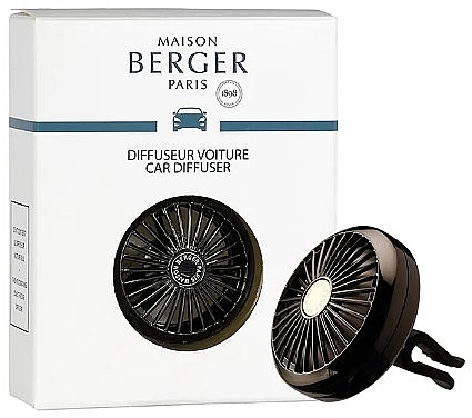Дифузор (без аромату) в машину, чорний - Maison Berger Black Car Clip Diffuser — фото N1