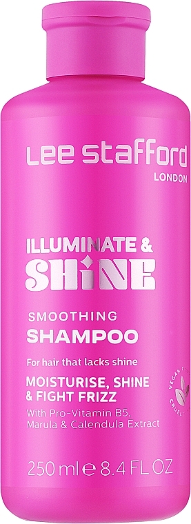 Разглаживающий шампунь для волос - Lee Stafford Illuminate & Shine Smoothing Shampoo — фото N1