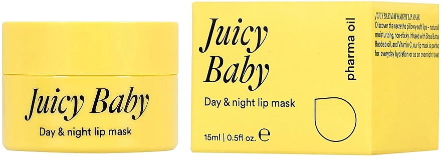 Маска для губ - Pharma Oil Juicy Baby Lip Mask — фото N1