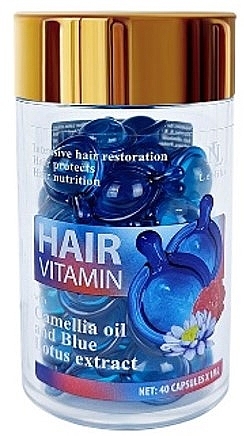 Вітаміни для волосся з олією Камелії та екстрактом Блакитного Лотосу - LeNika — фото N3