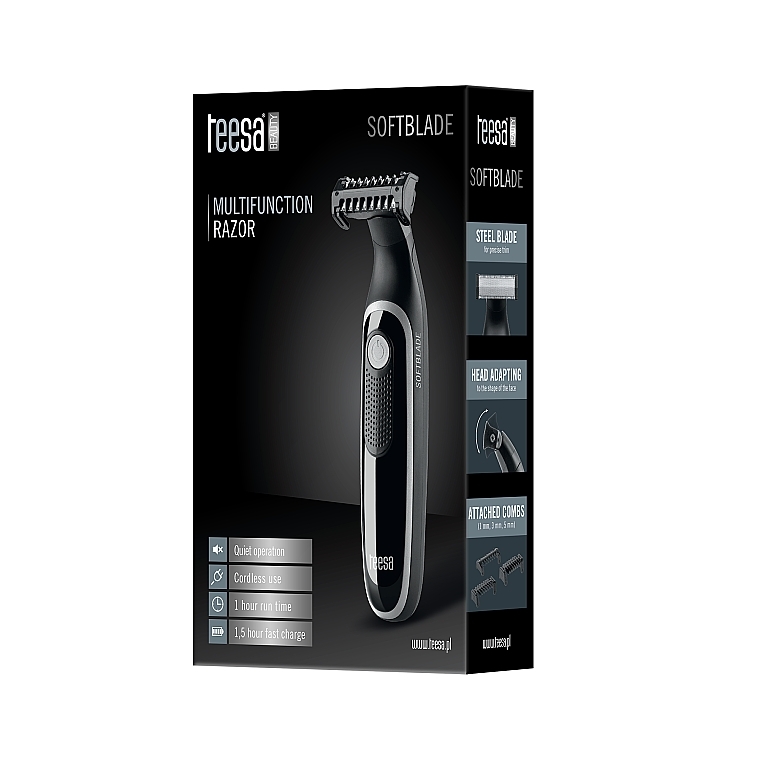 Бритва, чорна - Teesa Softblade Multifunctional Razor — фото N5