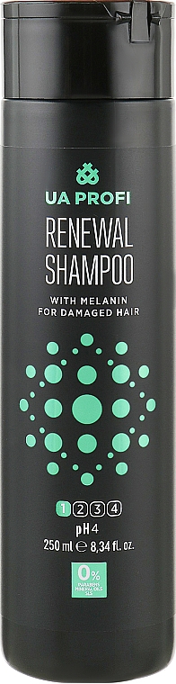 Шампунь "Восстановление" с меланином, pH 4 - UA Profi Renewal Shampoo — фото N1