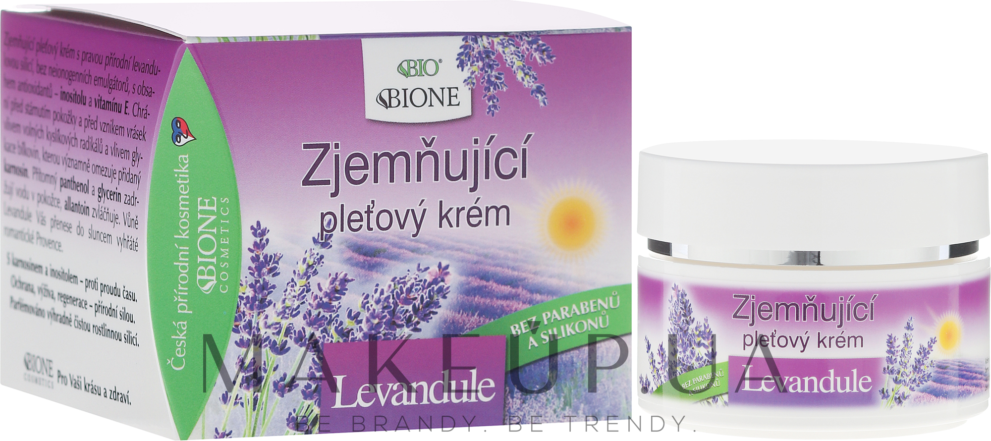 Крем для лица с лавандой - Bione Cosmetics Lavender Softening Facial Cream — фото 51ml