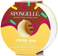 Парфумерія, косметика Пінна багаторазова губка для душу - Spongelle Confection Body Wash Infused Buffer Cocoa Bon