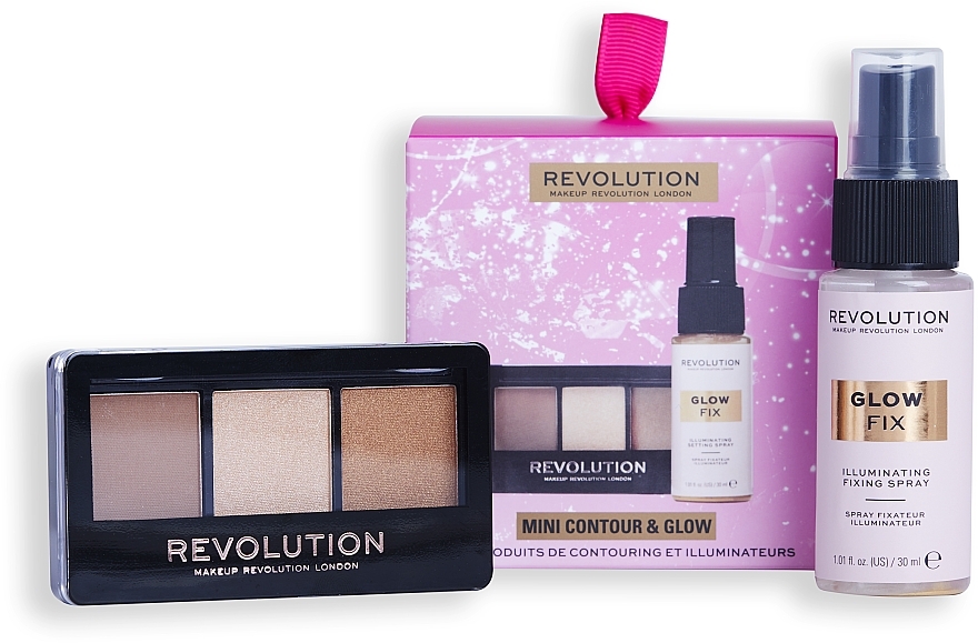 Набор, 2 продукта - Makeup Revolution Mini Contour & Glow Gift Set — фото N2