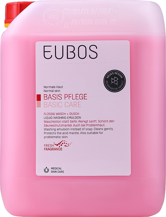 Эмульсия для душа - Eubos Med Basic Skin Care Liquid Washing Emulsion Red (сменный блок) — фото N3