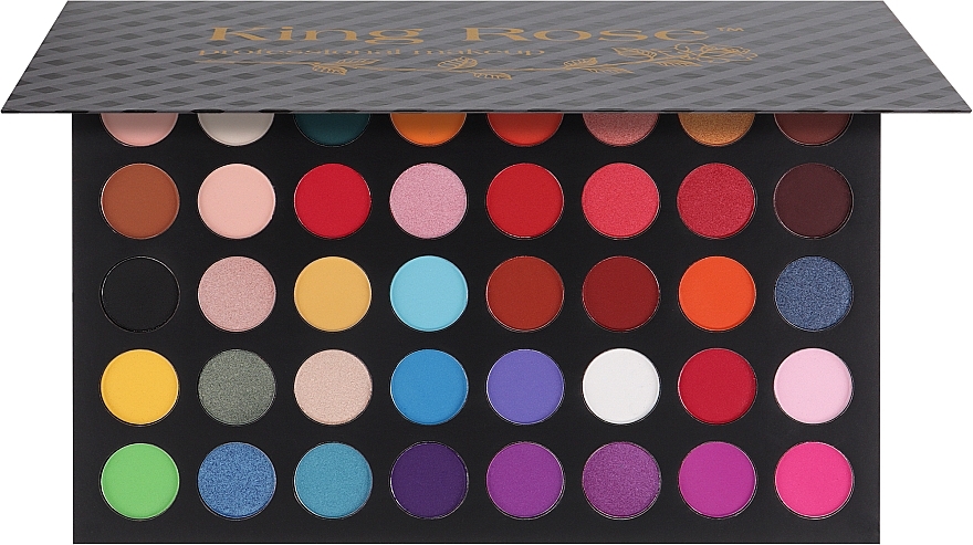 Професіональна палетка тіней для повік, 40 кольорів - King Rose Professional Make Up — фото N1
