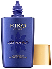 Легкая бархатистая тональная основа - Kiko Lost In Amalfi Lightweight Velvet Foundation — фото N3