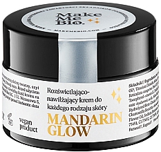 Духи, Парфюмерия, косметика Осветляющий и увлажняющий крем для лица - Make Me Bio Mandarin Glow