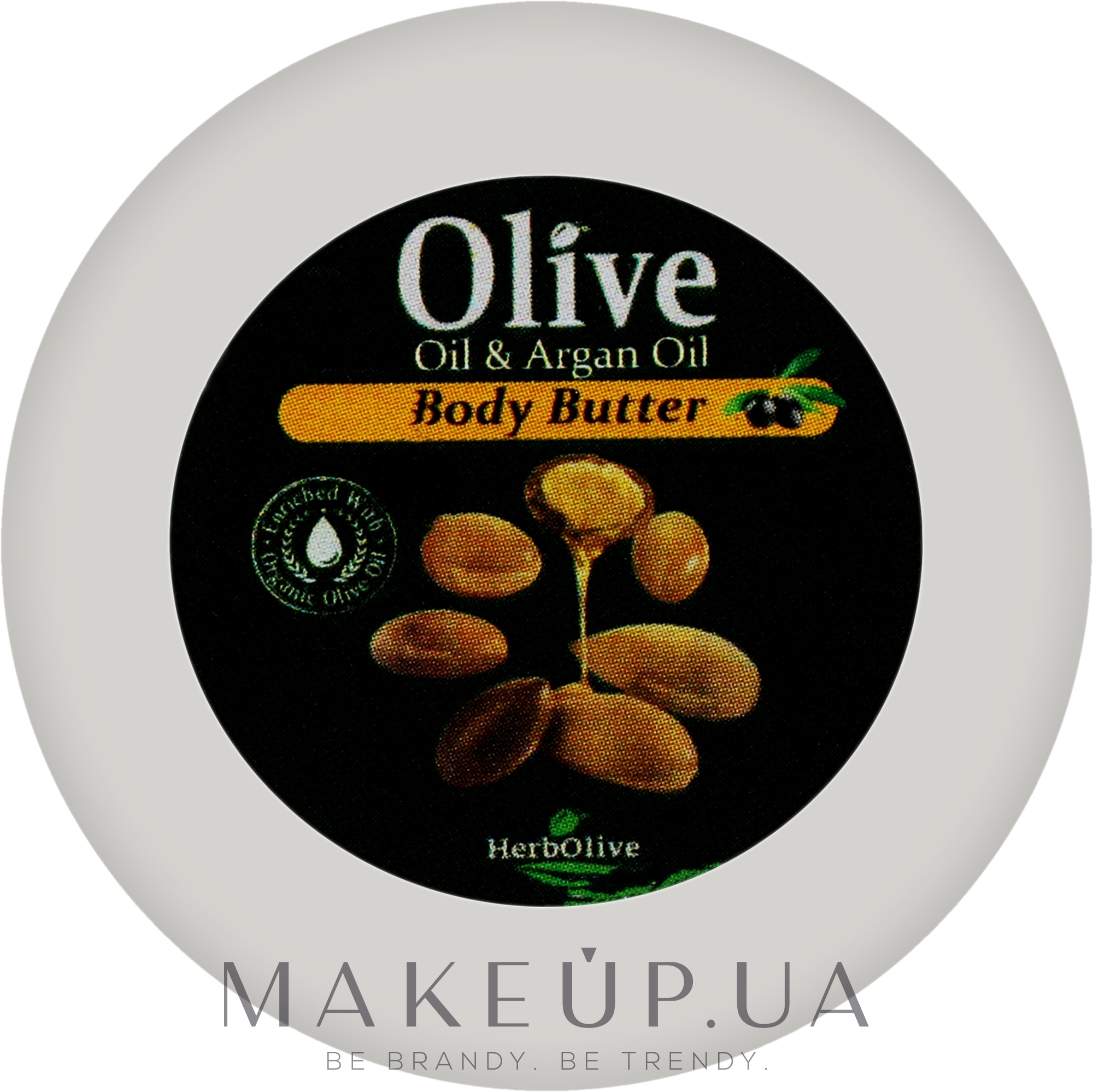 Масло для тела "Аргановое" - Madis HerbOlive Olive & Argan Oil Body Butter (мини) — фото 20ml