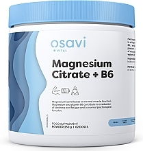 Пищевая добавка "Цитрат магния + В6", в порошке - Osavi Magnesium Citrate + B6 Powder — фото N1