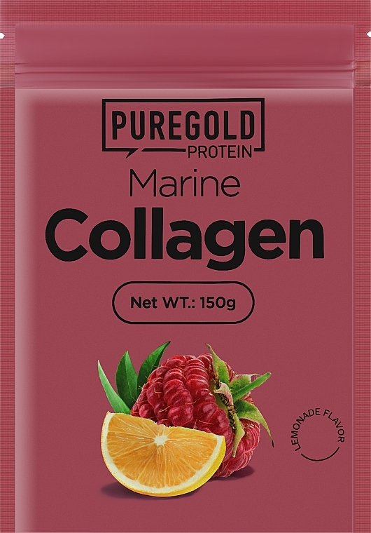 Морской коллаген в порошке, лимонад - PureGold Protein Marine Collagen — фото N1