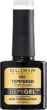 Парфумерія, косметика Топ для гель-лаку - Elixir Semi Gel 981 Tempered Top Coat