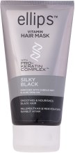 Маска для волос "Шелковая Ночь" с Про-Кератиновым комплексом - Ellips Vitamin Hair Mask Silky Black — фото N3