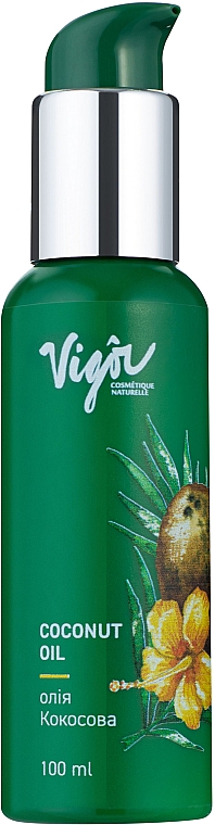 Нерафинированное кокосовое масло для лица и тела - Vigor Cosmetique Naturelle — фото N1