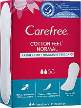 Парфумерія, косметика Гігієнічні щоденні прокладки, 44 шт. - Carefree Normal Cotton Fresh