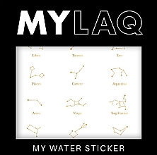 Духи, Парфюмерия, косметика Наклейки для ногтей "Знаки зодиака" - MylaQ My Water Sticker 