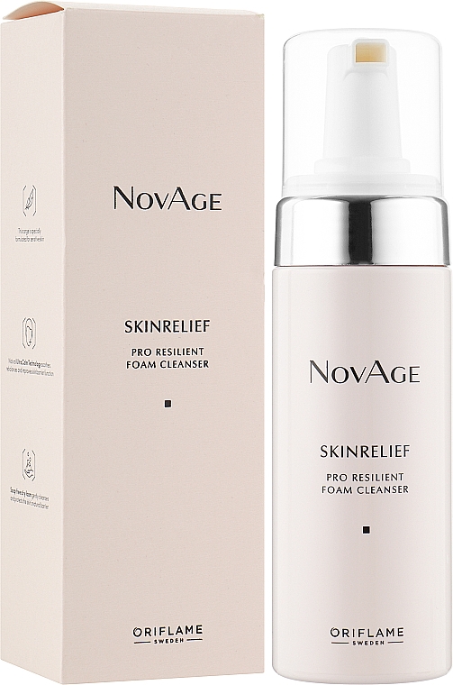 Очищувальна пінка-комфорт для обличчя - Oriflame NovAge Skinrelief Pro Resilient Foam Cleanser — фото N2