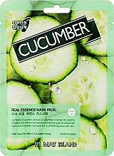 Парфумерія, косметика Маска для обличчя тканинна з огірком - May Island Real Essence Cucumber Mask Pack