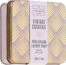 Духи, Парфюмерия, косметика Мыло - Scottish Fine Soap Vintage Cocktails Pina Colada Soap In A Tin