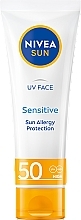 Сонцезахисний крем для обличчя, для чутливої шкіри - NIVEA Sun Sensitive Skin SPF50 High — фото N2