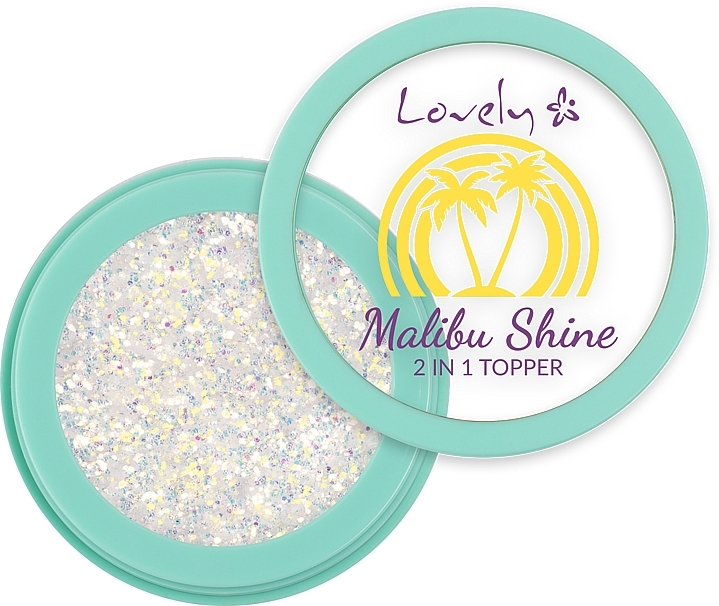 Топпер для макияжа глаз и лица - Lovely Malibu Shine 2 in 1 Topper — фото N2