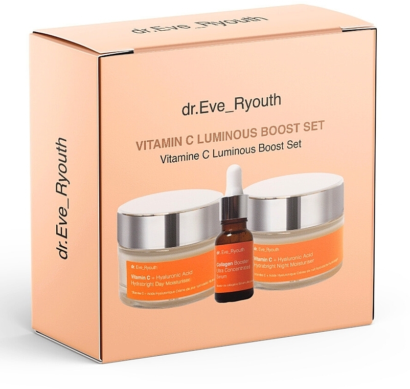 Набор - Dr. Eve_Ryouth Vitamin C Luminous Boost Set (d/cr/50ml + n/cr/50ml + serum/15ml) — фото N3