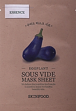 Маска тканинна з баклажаном - Skinfood Eggplant Sous Vide Mask Sheet — фото N1