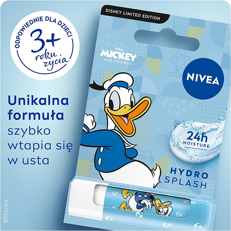 Гігієнічна помада для губ - NIVEA Donald Duck Disney Edition — фото N3