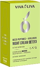 Ночной крем-маска для лица "Активное питание" - Viva Oliva Mezo Peptides + Hyaluron Night Cream + Mask  — фото N3