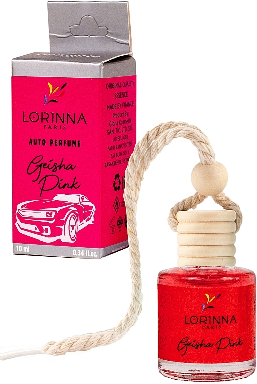 Ароматизатор для автомобиля - Lorinna Paris Geisha Pink Auto Perfume — фото N1