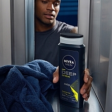 Гель для душу 3 в 1 - Nivea Men Deep Sport MAXXTECH Shower Gel — фото N4