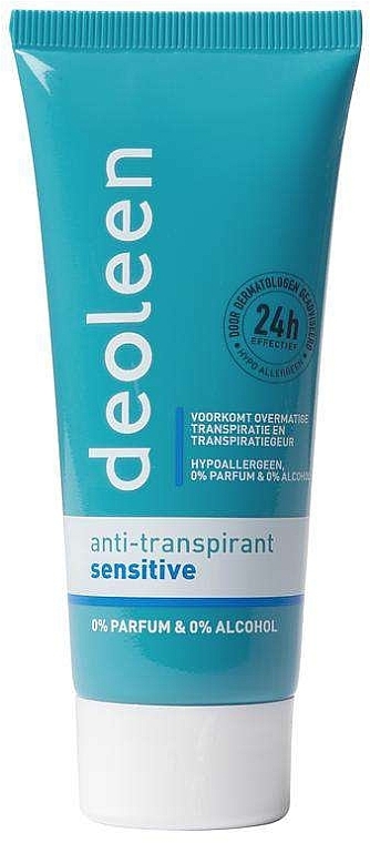 Кремовий дезодорант для тіла - Deoleen Anti-Perspirant Sensitive Cream — фото N1