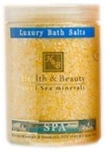 Духи, Парфюмерия, косметика Соль Мертвого моря для ванны "Лимон" - Health And Beauty Luxury Bath Salts