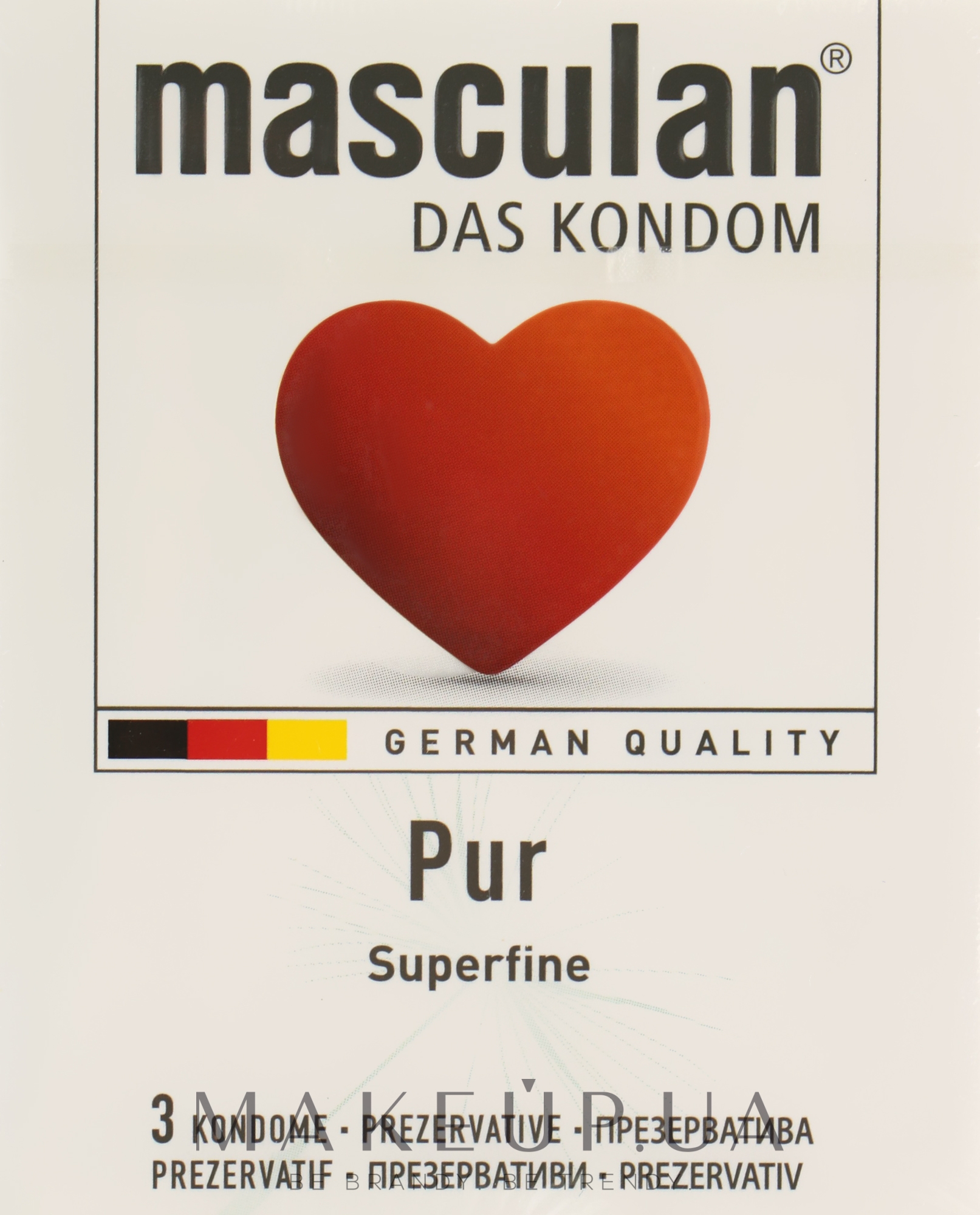 Презервативы "Pur" - Masculan — фото 3шт