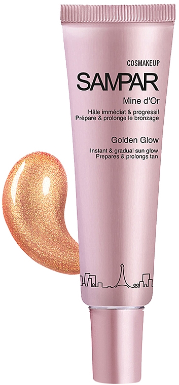 Зволожувальний крем з тонувальним ефектом - Sampar Cosmakeup Golden Glow Sunkissed Effect Moisturizing Cream — фото N2