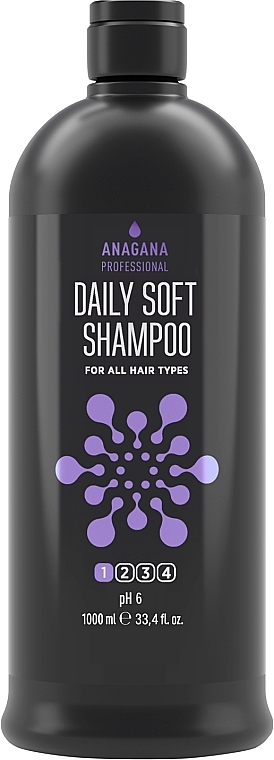 Шампунь "Щоденний м'який" для всіх типів волосся - Anagana Professional Daily Soft Shampoo — фото N2