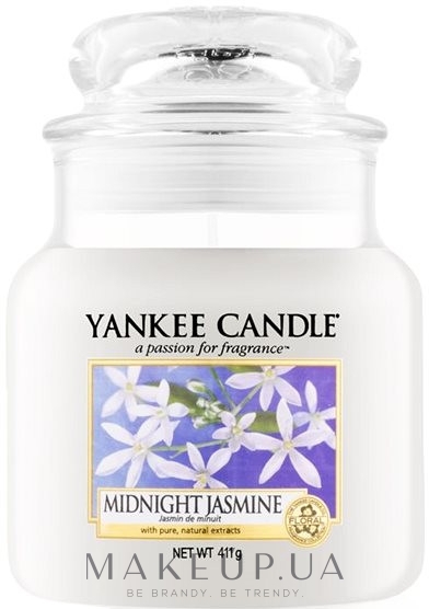 Ароматическая свеча "Ночной жасмин" в банке - Yankee Candle Midnight Jasmine — фото 411g