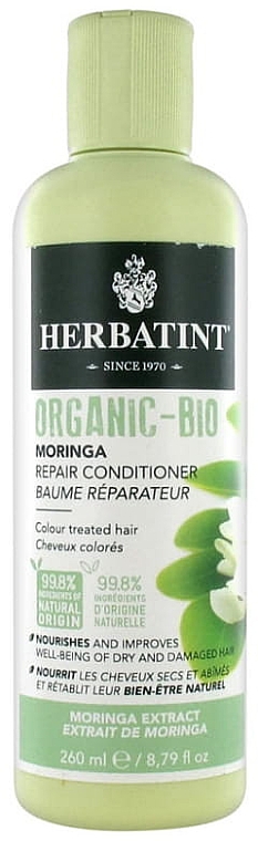 Відновлювальний кондиціонер для волосся - Herbatint Moringa Repair Conditioner — фото N1