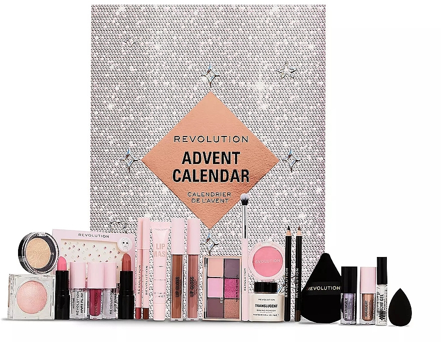 Набор "Адвент-календарь", 24 продукта - Makeup Revolution Advent Calendar 2024 — фото N1