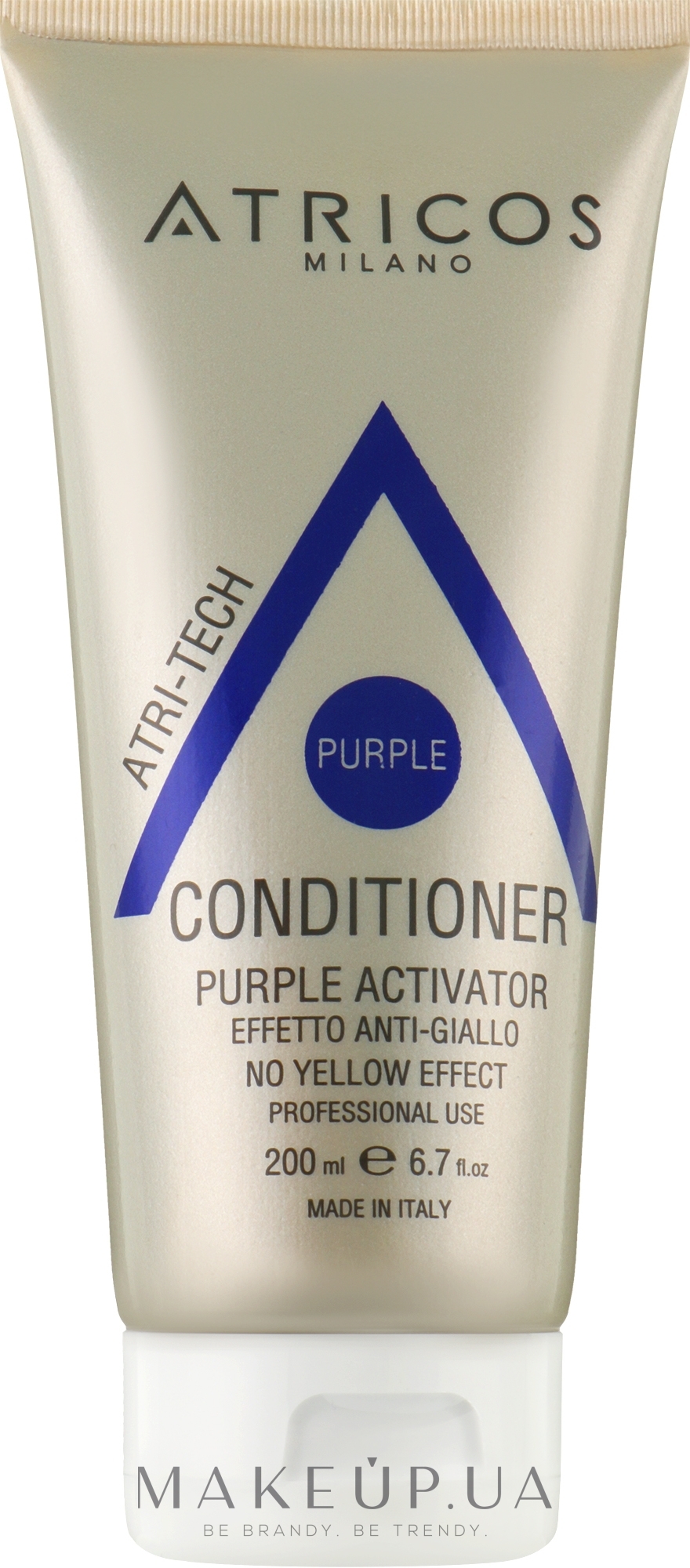 Кондиціонер для волосся "Пурпурний активатор" - Atricos Purple Activator No Yellow Effect Conditioner — фото 200ml