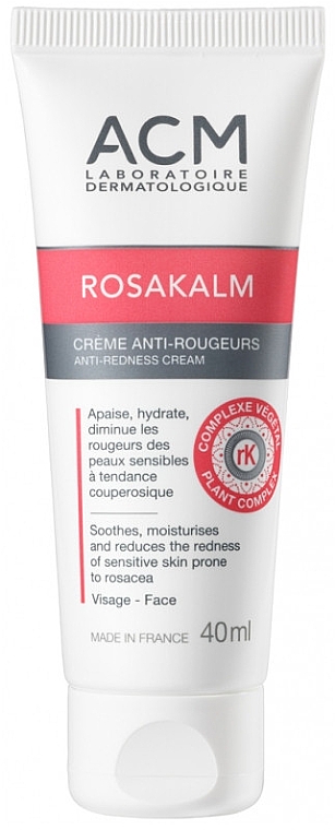 Крем проти почервоніння                  - ACM Laboratoires Laboratoire ACM Rosakalm Anti-Redness Cream — фото N1