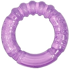 Парфумерія, косметика Прорізувач для зубів латексний з водою LI 304, фіолетовий - Lindo