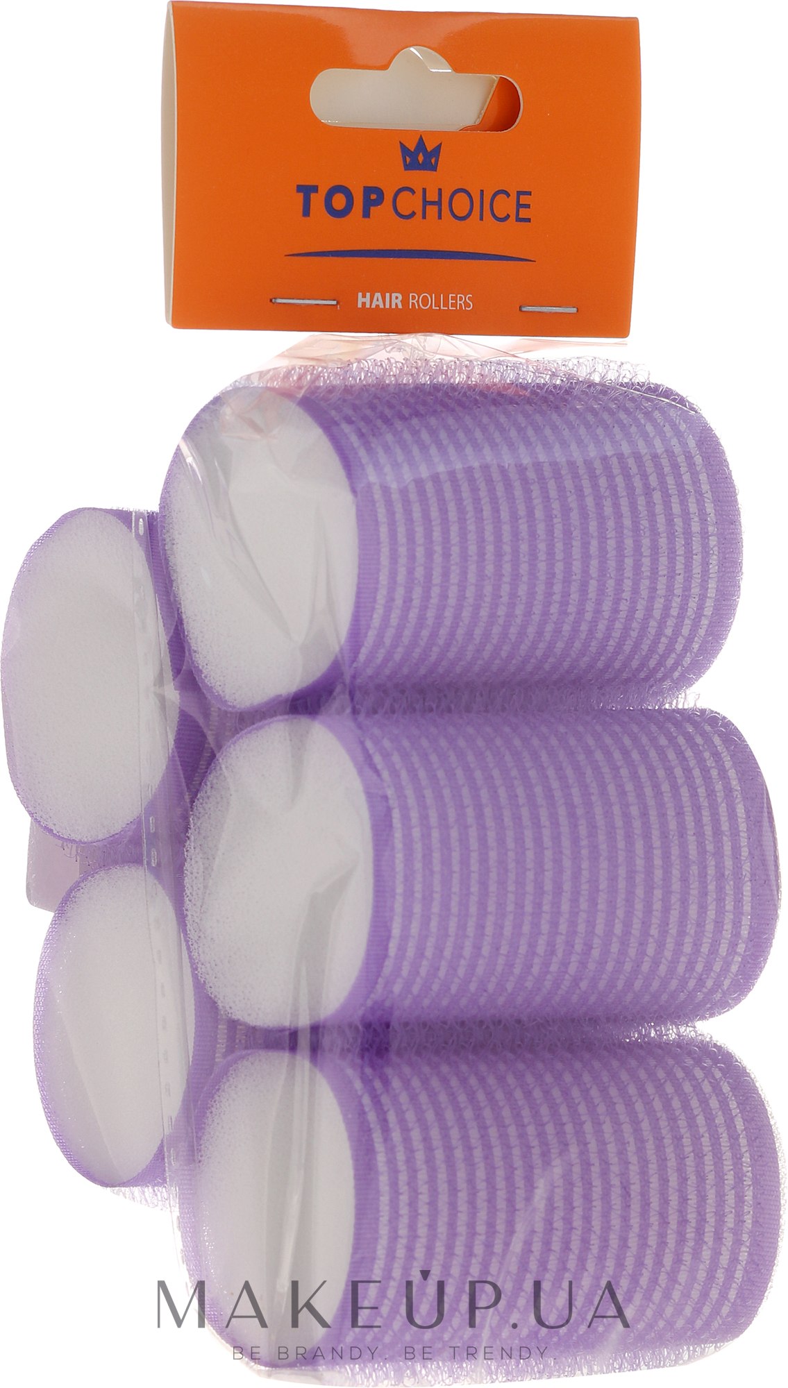 Бигуди 5 шт, 41мм, 3448, фиолетовые - Top Choice — фото 5шт