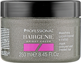 Маска для блиску фарбованого й пошкодженого волосся - Professional Hairgenie Bright Color Mask — фото N1